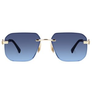 Dervin UV Protected Square Rimless Sunglasses for Men and Women