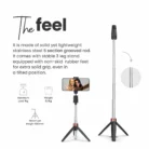 DIGITEK® (DTR-210SS) 68cm Portable Selfie Stick with Wireless Remote, 3 Legs Tripod Base, Rubberized Feet, 1 Kg Max Weight Load, 360° Rotation, Compatible with All Smartphones Photography, Videography 2