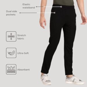 Men's Regular Fit Mid Rise Track Pant