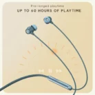 Noise Airwave Pro Neckband with 13mm Drive, Up to 60 Hours Playtime, Bluetooth V5.3, IPX5 Rating, Siri & Google Assistant (Metallic Blue) 3