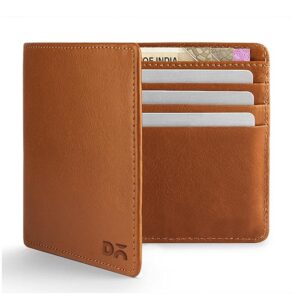 DailyObjects Classic Bifold Wallet For Men | Genuine Leather Material | Holds up to 8 Credit/Debit/ATM Cards | Slim & Easy to Fit | Handcrafted Money Purse