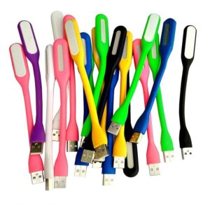 Portable Flexible USB LED Light (Small, Colours May Vary) | Pack of 20 | Energy-Efficient, Compact & Versatile