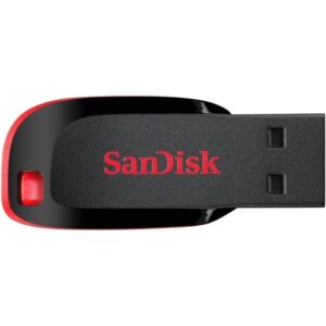 SanDisk Cruzer Blade SDCZ50-016G-135 16GB USB 2.0 Pen Drive | Portable, Reliable & Stylish | Red