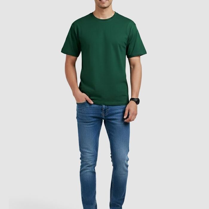 bottle_green_plain_t-shirt_full_view_13_10_2025_700x933 bottle_green_plain_t-shirt_full_view_13_10_2025_700x933